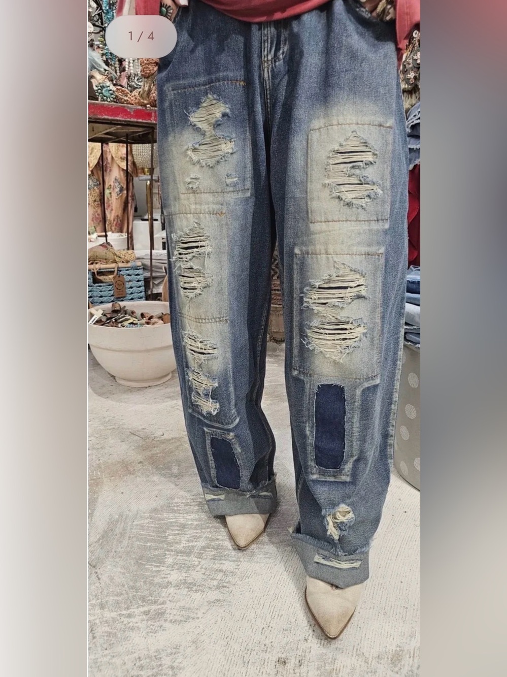 A Rare Bird grunge jeans